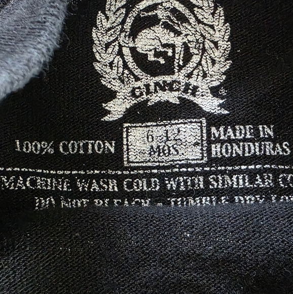 🔥5 FOR $25🔥Cinch Denim Baby TShirt Rodeo Bull 6-12M - Picture 3 of 5